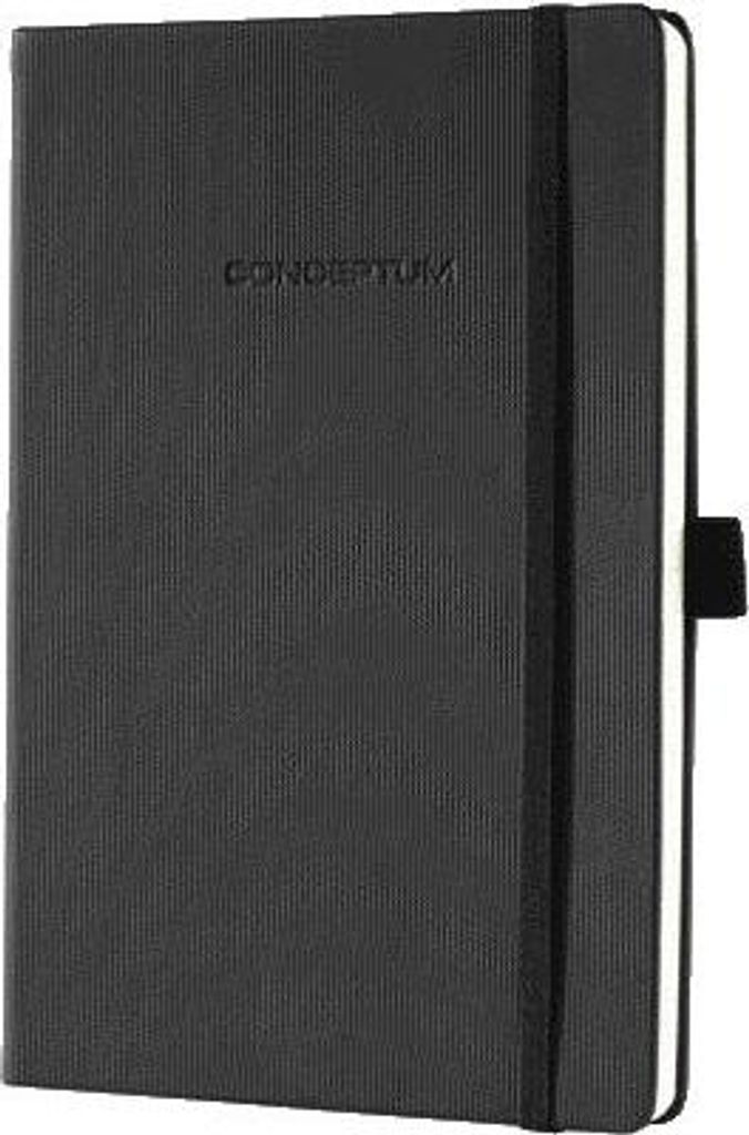 Sigel - Notizbuch Conceptum Pure A5 194 Seiten 80gr Strich schwarz | 5 Stück