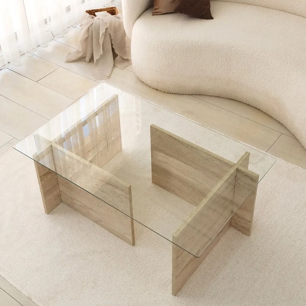 Table basse de salon moderne pour valoriser un espace de vie