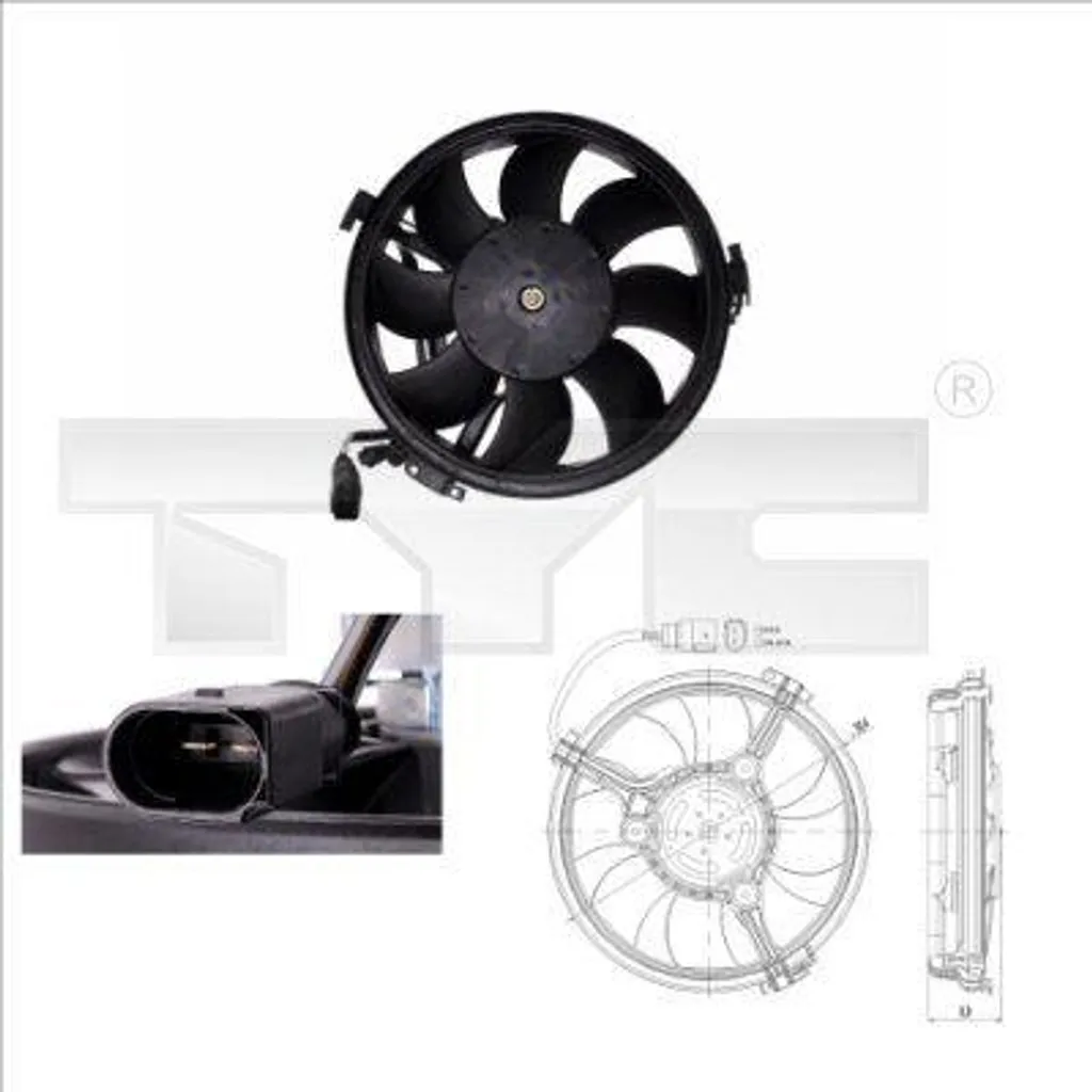 Stop surchauffe moteur : Ventilateur radiateur 8D0959455N A6 et Passat