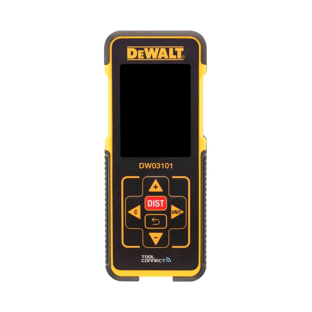 DeWALT Laser Entfernungsmesser DW03101-XJ - Laser-Distanzmesser 100m im Set inklusive Batterien + Schutz-Etui