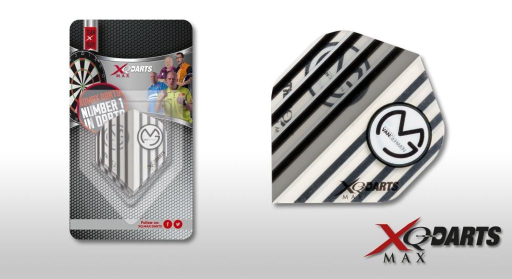 XQMax Michael van Gerwen Flight weiß schwarz Standard A
