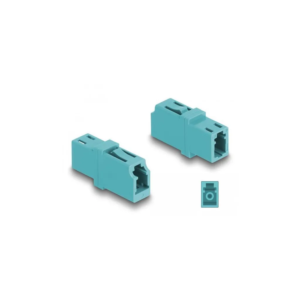 Accoppiatore LC Simplex OM3 Aqua Delock - Connettore Fibra Professionale