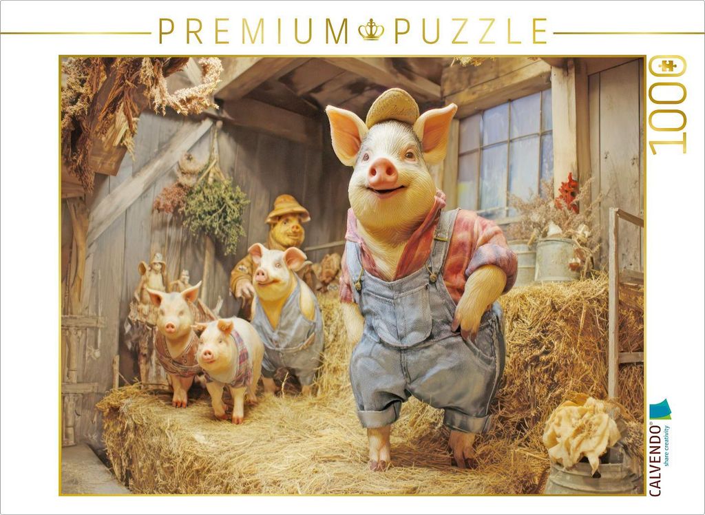 CALVENDO Puzzle Tierische Berufe | 1000 Teile Lege-Größe 64x48cm Foto-Puzzle für glückliche Stunden