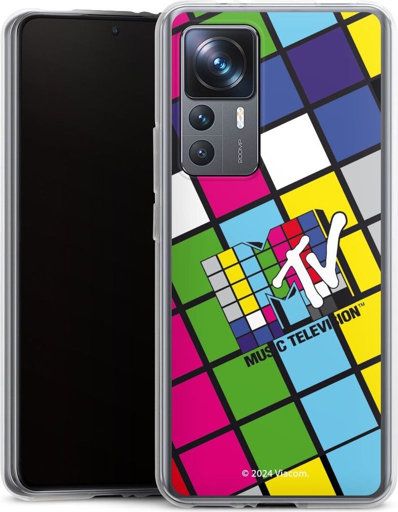 DeinDesign Handyhülle für Xiaomi 12T Pro 5G Silikon Hülle Case Smartphone Schutzhülle Fanartikel Offizielles Lizenzprodukt MTV Music Televison