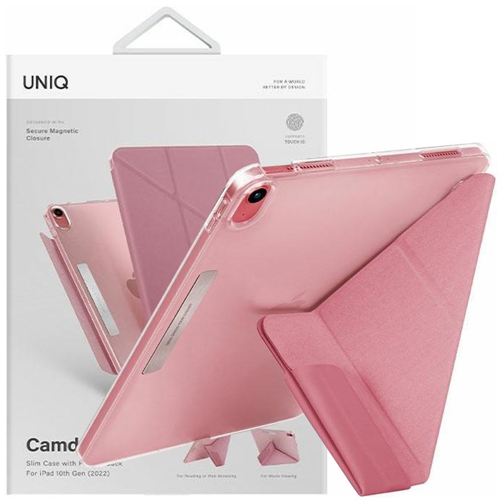 Etui Uniq Camden na iPad 10 gen (2022) - różowe