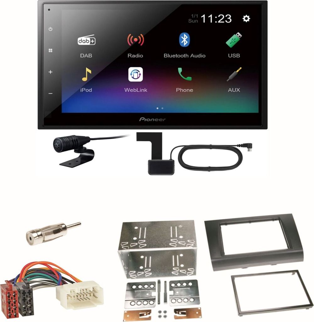 Pioneer DMH-A340DAB DAB+ Bluetooth Einbauset für Suzuki Swift Sport EZ MZ