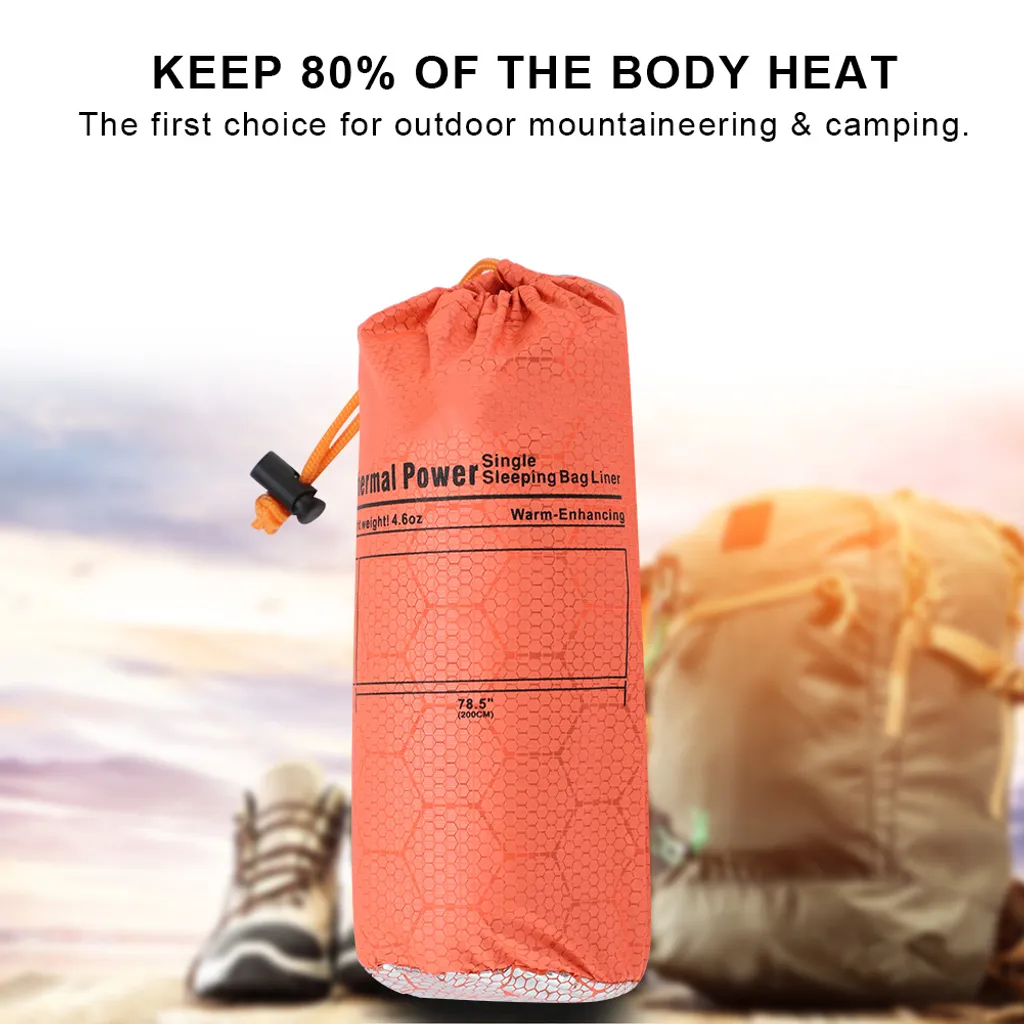 Offerta Sacco a Pelo Arancione Singolo: Leggero e Caldo per Outdoor