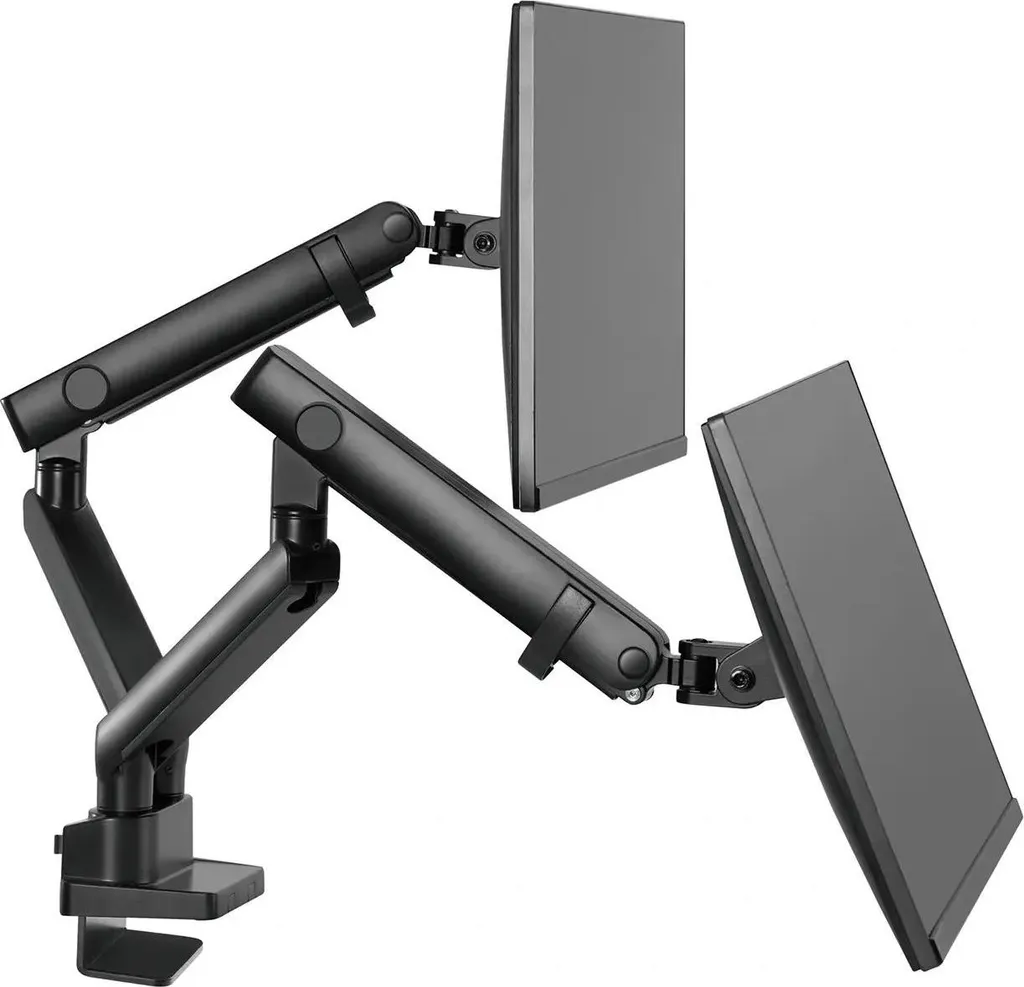 Support de bureau Full Motion pour 2 écrans PC 13-32 pouces - Ergonomie - 9