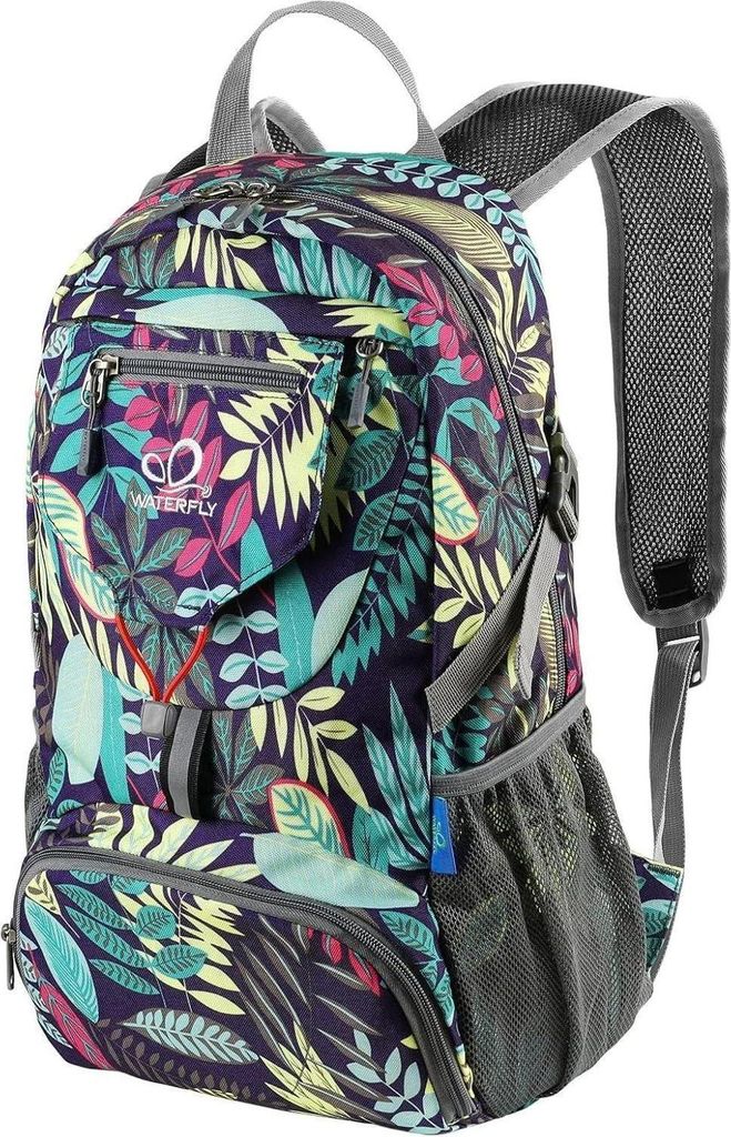 WATERFLY Ultraleicht Faltbarer 20L Outdoor Rucksack Blau Produktbild 