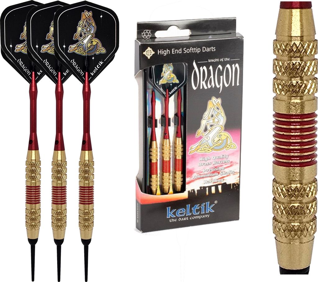 Softdart Soft Dart Pfeile Keltik Dragon Red 16 g