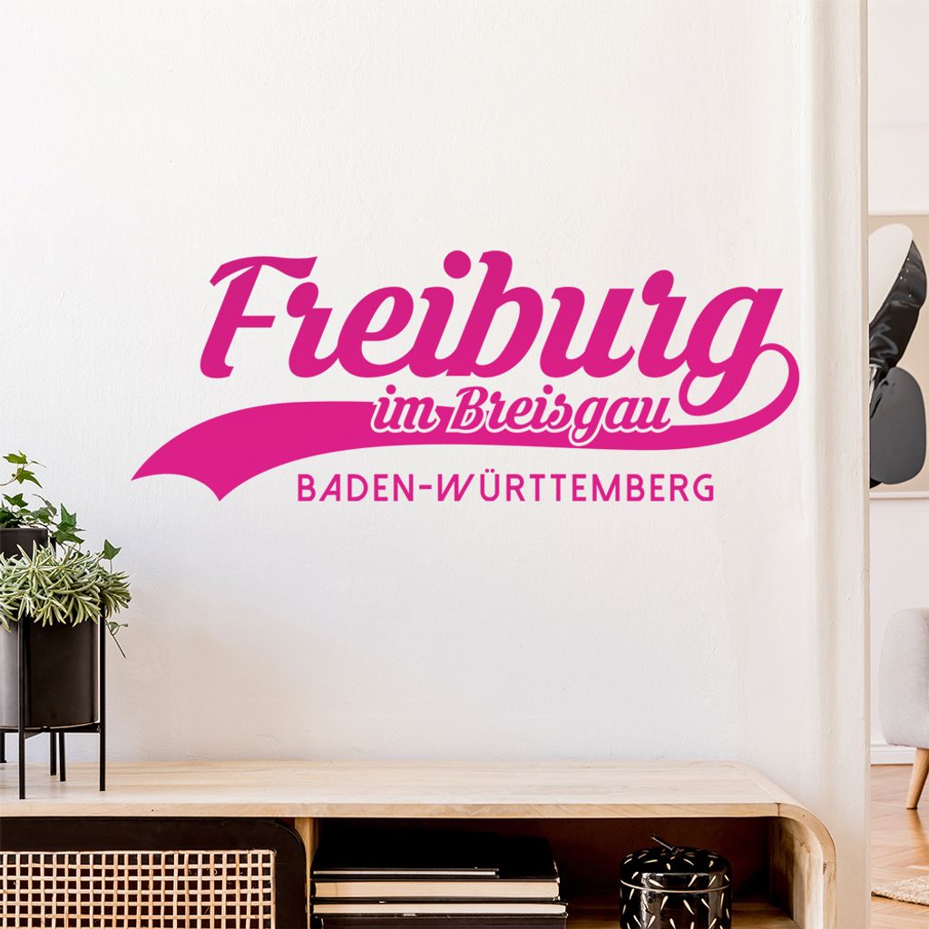 Freiburg Baden-Württemberg Wandtattoo Wandaufkleber Wall Sticker - Dekoration, Küche, Wohnzimmer, Schlafzimmer, Badezimmer