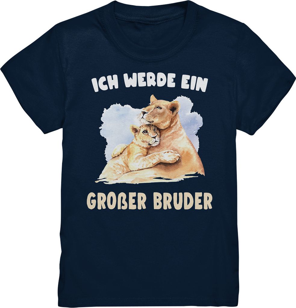 Tiger Großer Bruder T-Shirt – Navy / 98/104 (3-4) Produktbild 