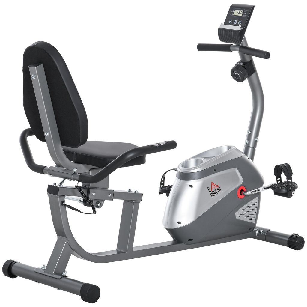 Liegeergometer mit LCD-Anzeige 8 stufig einstellbarem Magnetwiderstand Liegeheimtrainer mit Herzfrequenzsensoren. verstellbarer Rš¹ckenlehne. Nut...