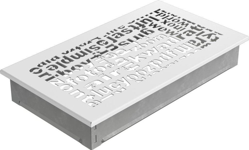 Lüftungsgitter ABC 17x30 weiß