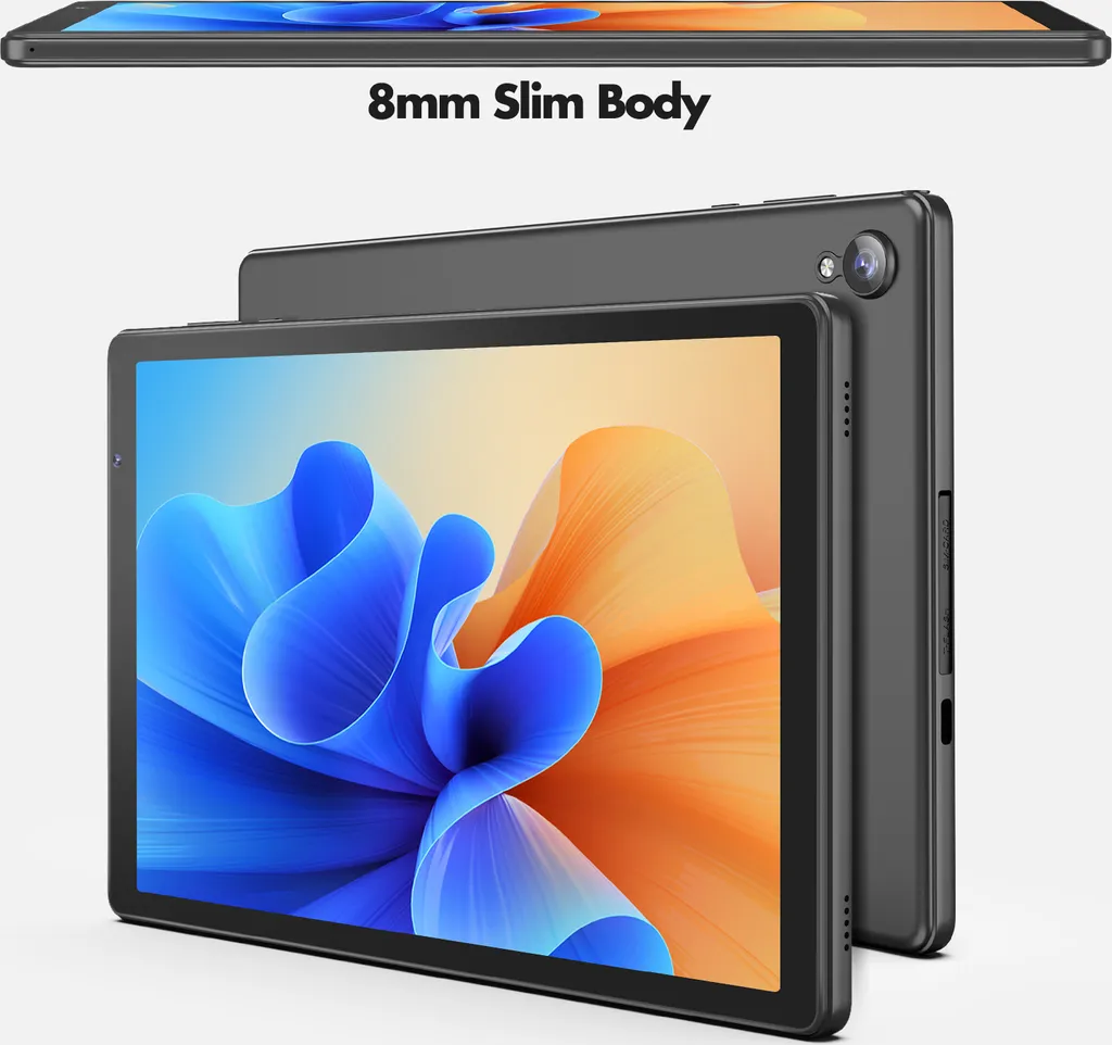 PRITOM Tablette 10 pouces Android 12 avec 32Go ROM et Coque Grise - 4