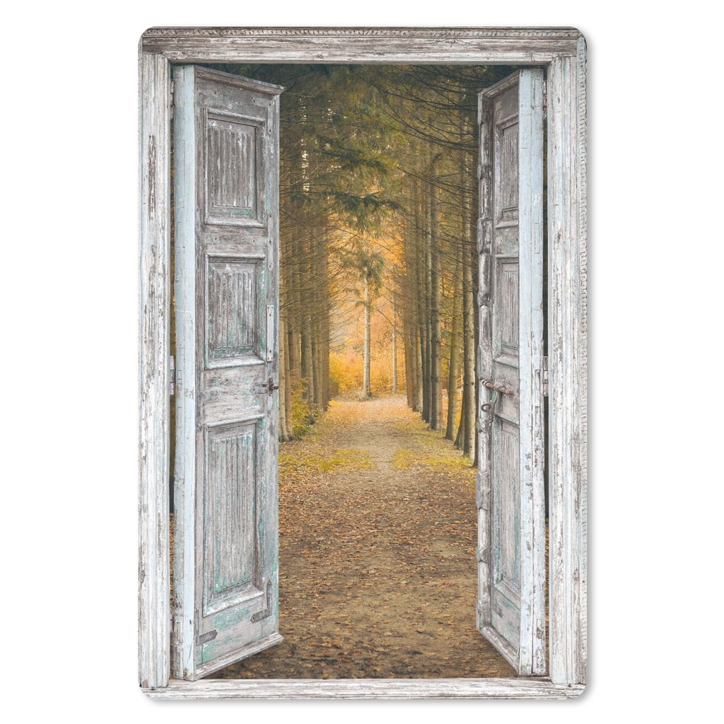 MuchoWow Mauspad Mousepad Wald - Herbst - Ausblick 40x60 cm - Mousepads - Maus Mat - Pad - Mausunterlage - Schreibtisch Accesoire