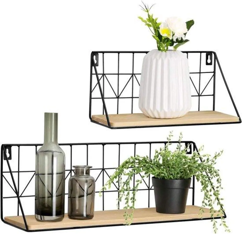 Étagère murale bois gain de place : solution rangement déco sans encombre