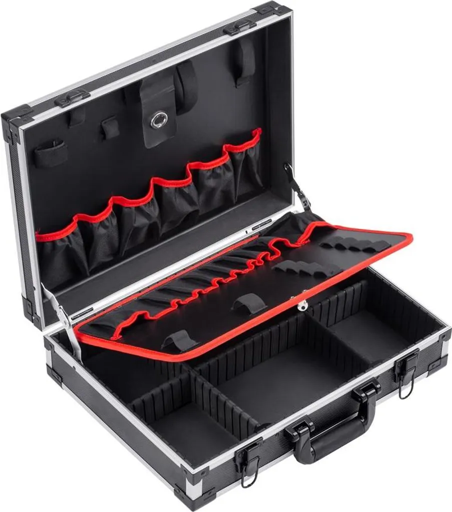 Coffre de transport pour outils 15kg max avec 15 poches de rangement vide