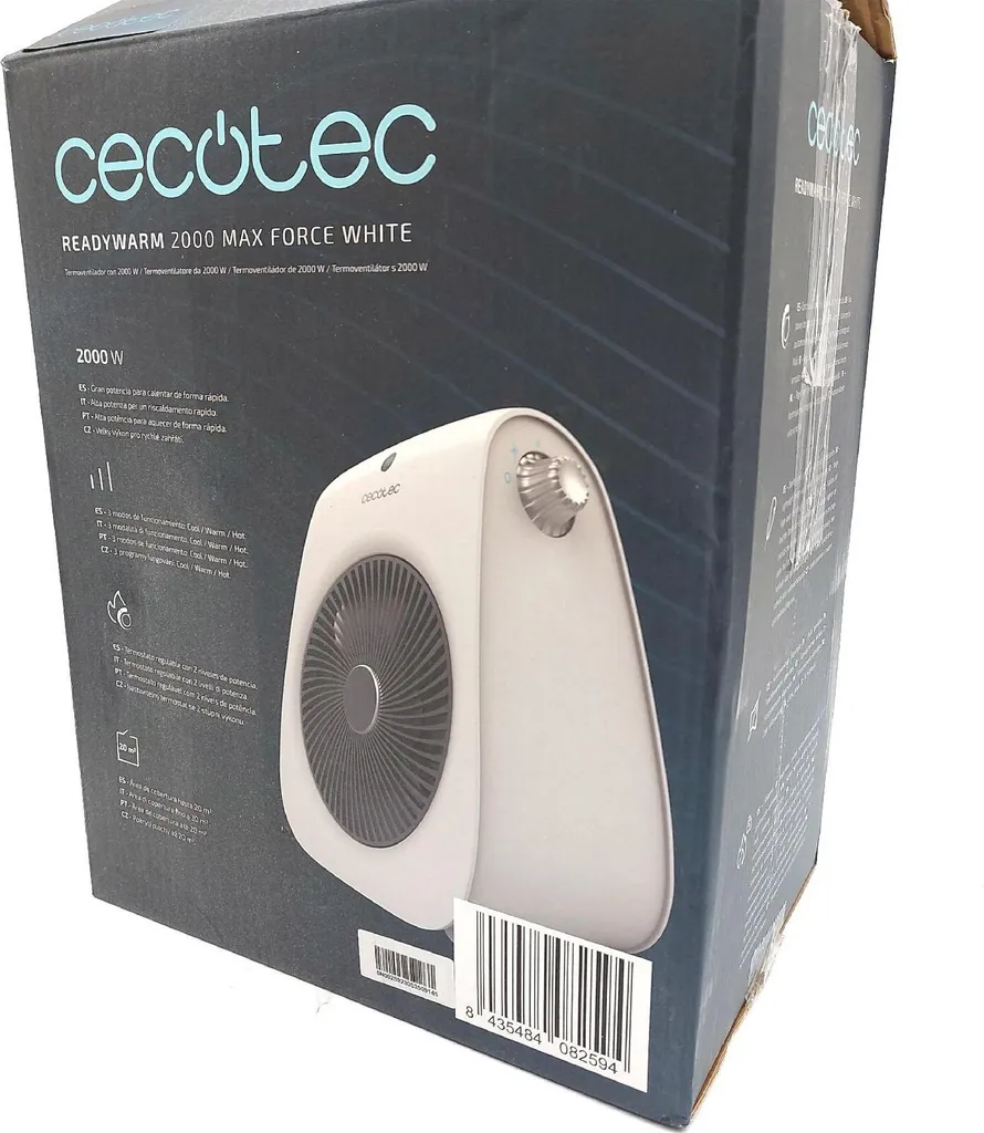 Chauffage d'Appoint Électrique Cecotec ReadyWarm 2000W Max Force - 10