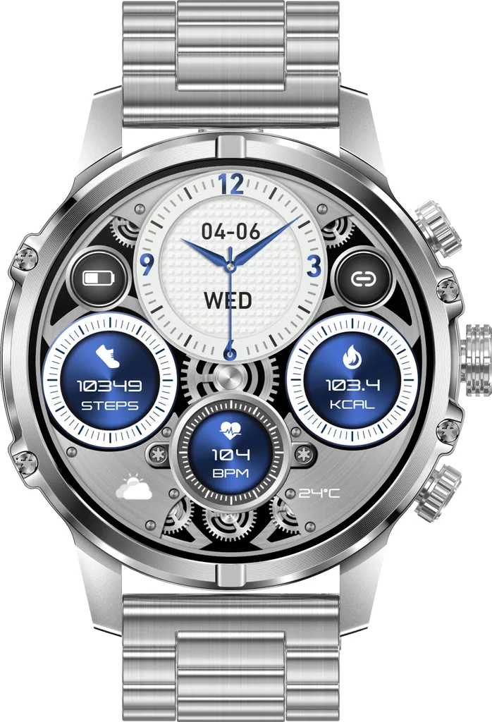 Montre connectée INF CF53 Acier Argent : tracker d'activité polyvalent