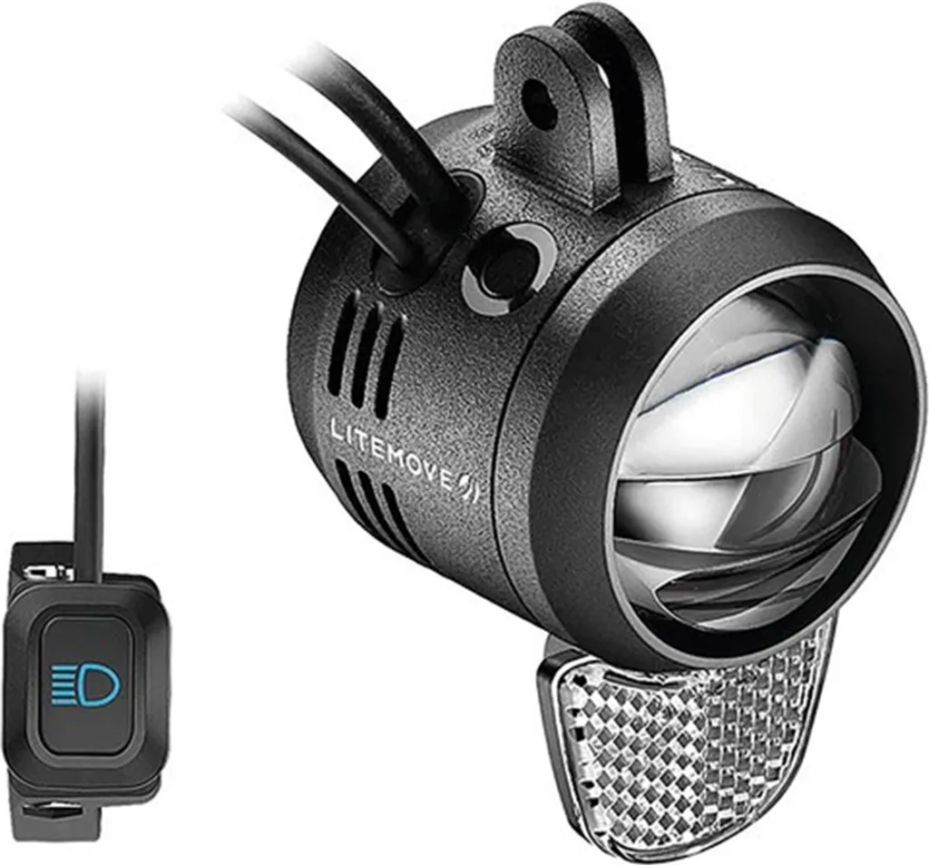 Éclairage Avant de Vélo Électrique Litemove AC-210 Fixation Supérieure