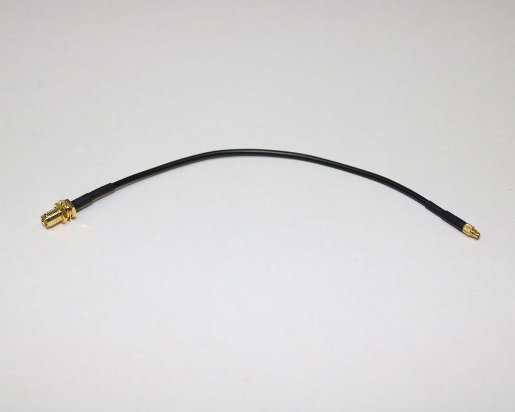 Wittenberg Antennen Adapterkabel Pigtail MMCX auf RP-SMA-Stecker, 20 cm
