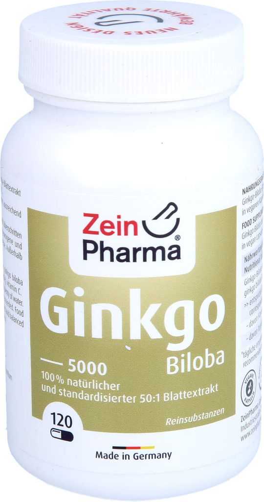 Zeinpharma Ginkgo Biloba 100mg 120 Kapseln Produktbild 