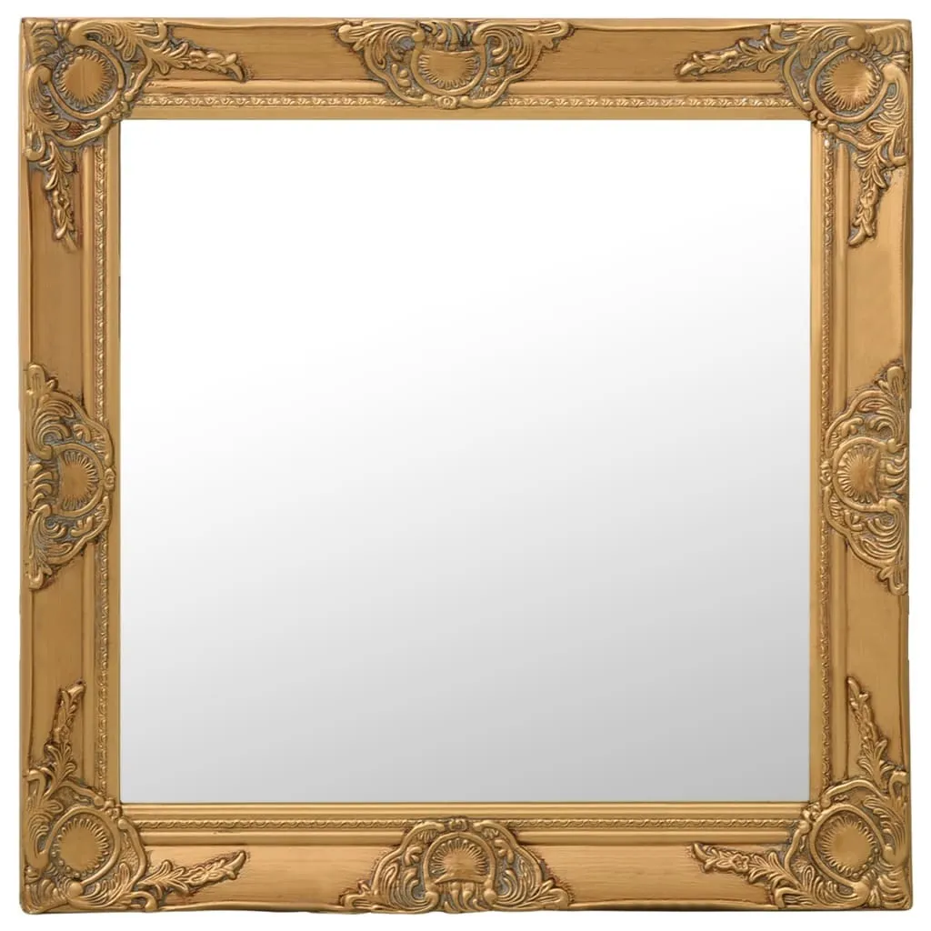 Specchio Barocco Vintage 60x60 Oro - Atmosfera Antica e Raffinata