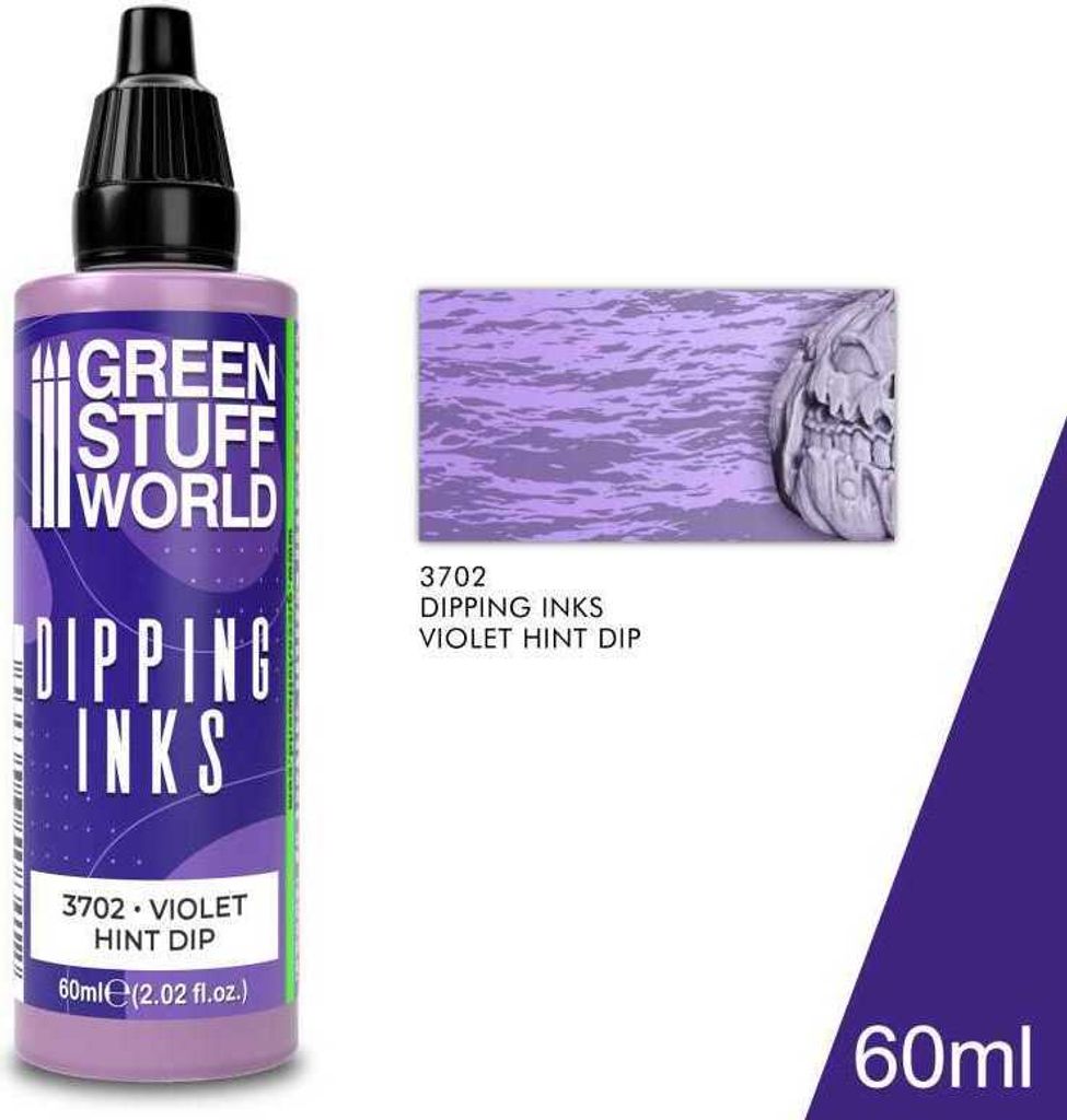 Green Stuff World GSW3702 – Tauchfarbe 60 ml – Violet Hint Dip – Neu
