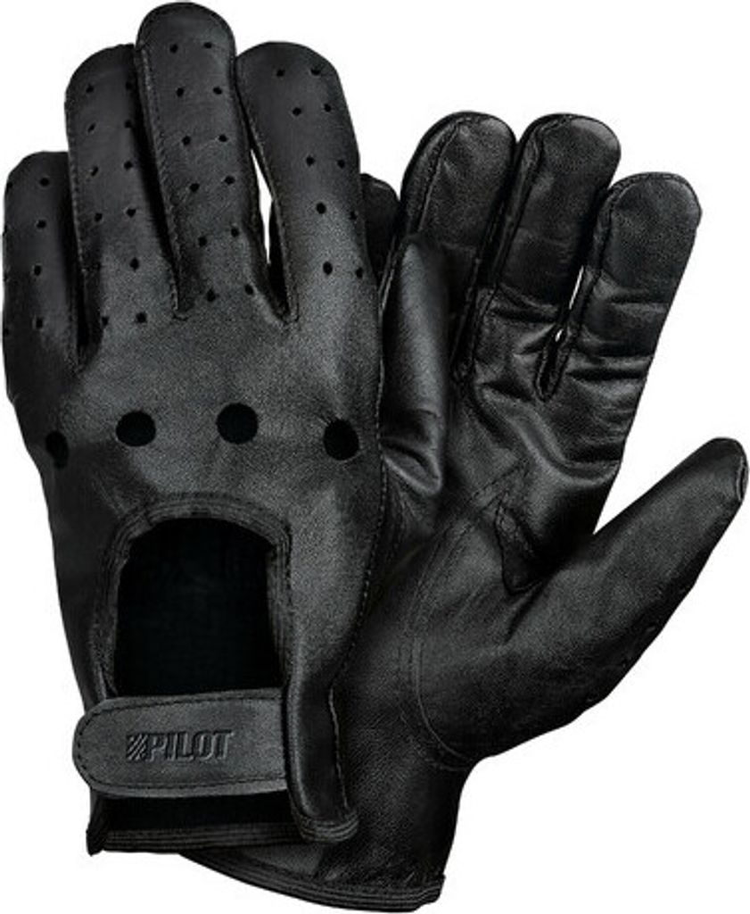 Pilot-3, Fahrhandschuhe - M - Schwarz