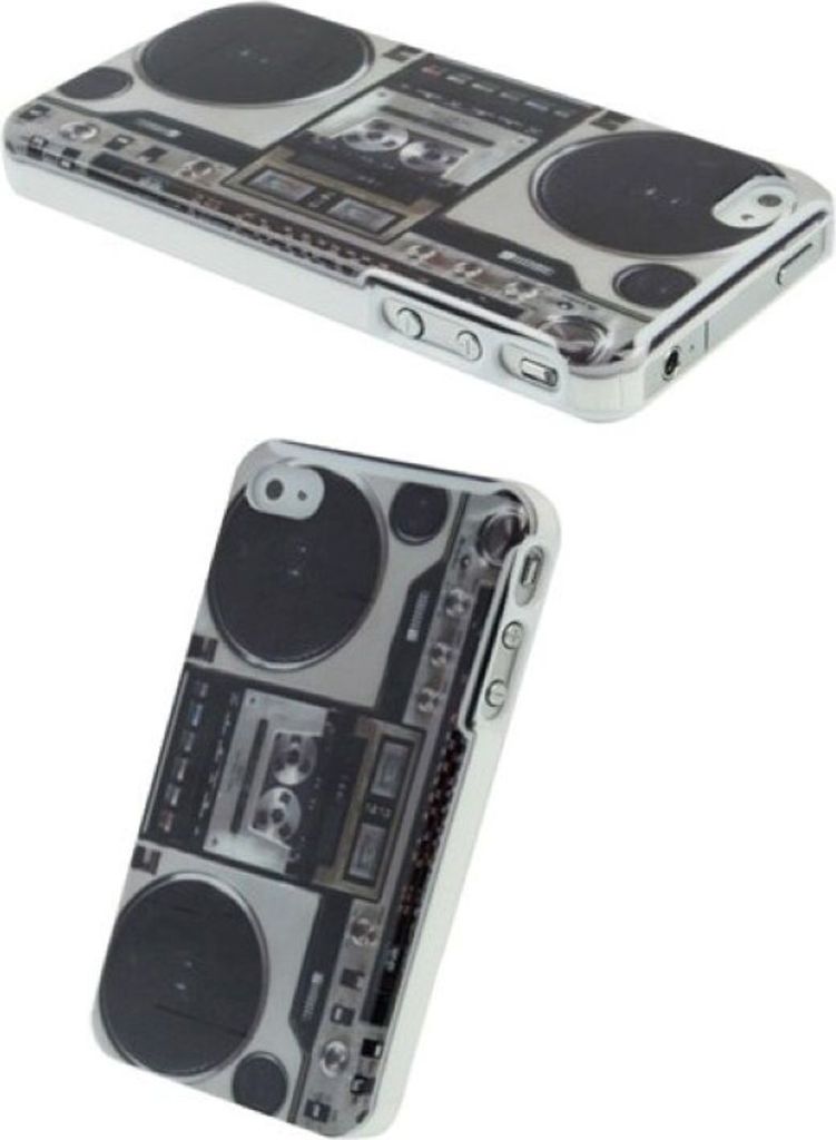 Schutzhülle Hard Case Hülle für Handy iPhone 4 / 4s Retro Radio