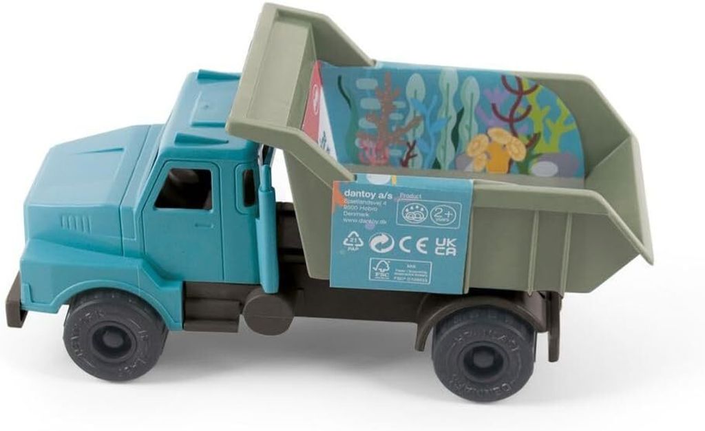 Dantoy Kippwagen Blue Marine Toys nachhaltiges Spielzeug 15 cm
