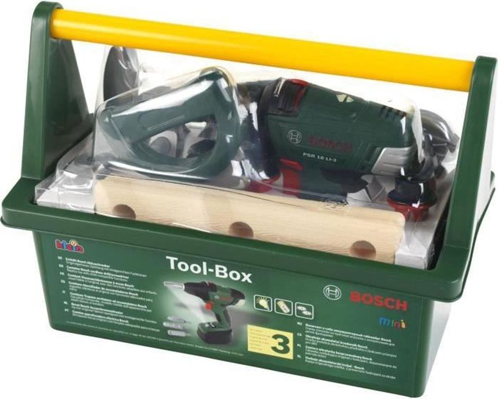 Werkzeugkoffer mit elektronischem Schraubendreher, Bosch, Klein 8520, mit Zubehör