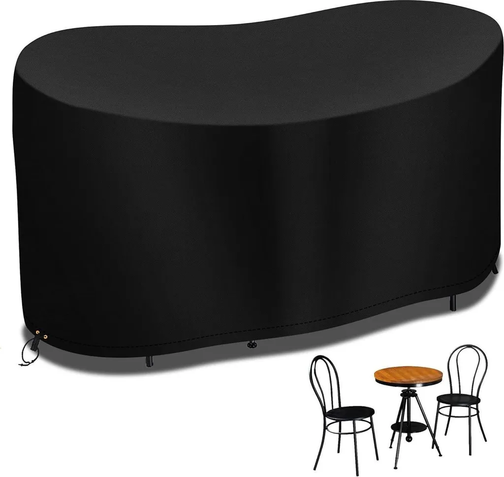 Housse de Jardin pour Table et 2 Chaises - Protection Pluie 124cm