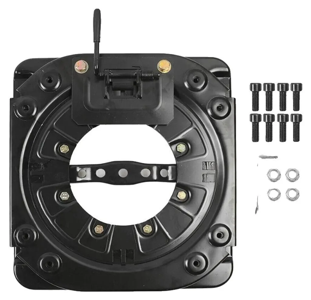 Piètement pivotant noir pour tabouret - Rotation 360° fluide et socle d'appui