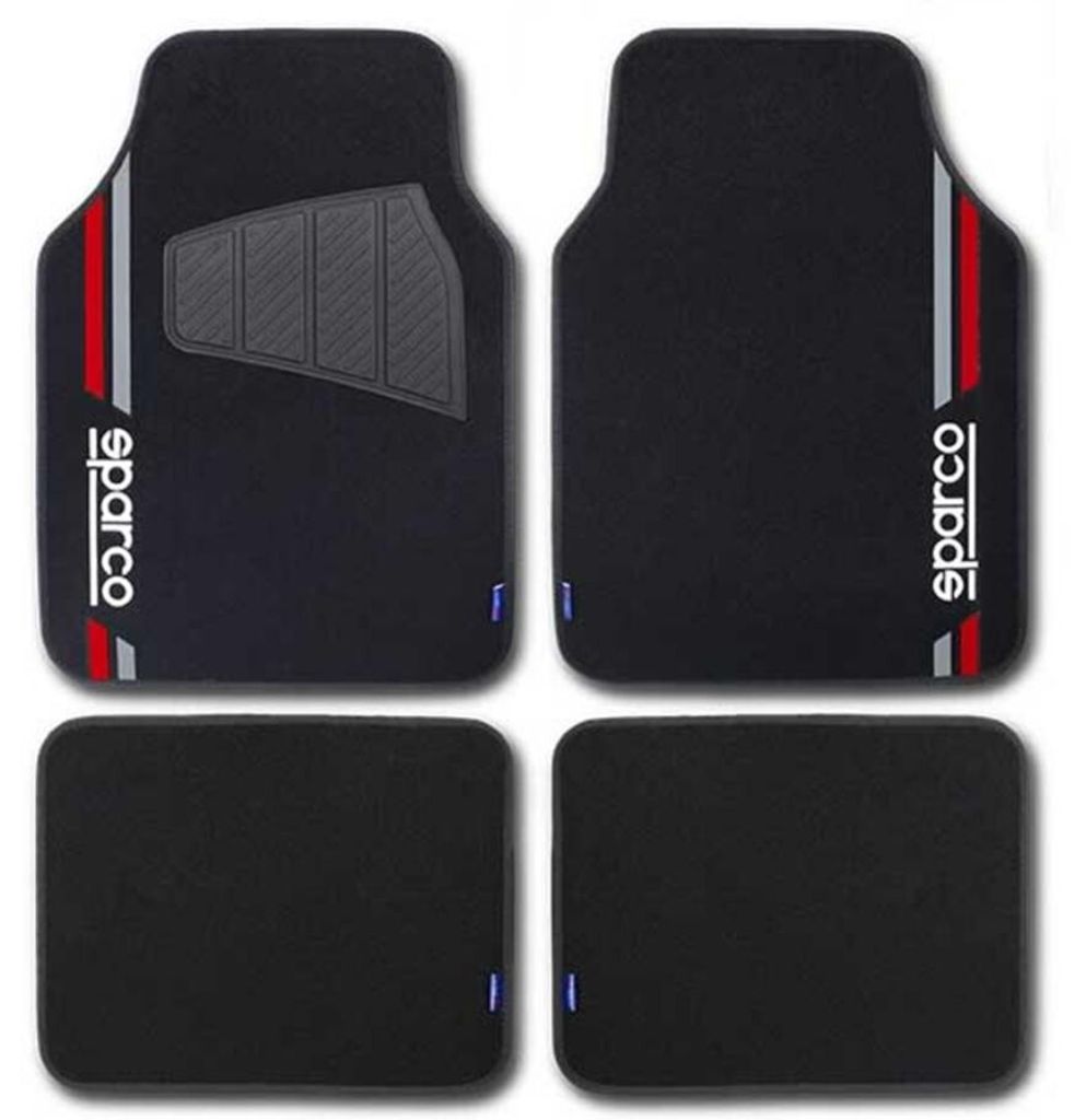 Set di tappetini per auto Sparco SPCF508RD rosso Immagine del prodotto 