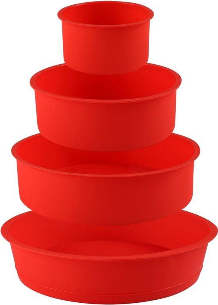 Silikon Kuchenformset Springform, temperaturbeständig -40 bis 230 °C, BPA- & PVC-frei, spülmaschinenfest