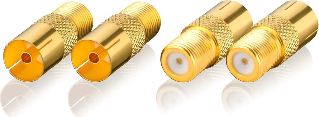 SAT Adapter Antenne - 4x F-Buchse auf IEC Koax Buchse female / female SEBSON