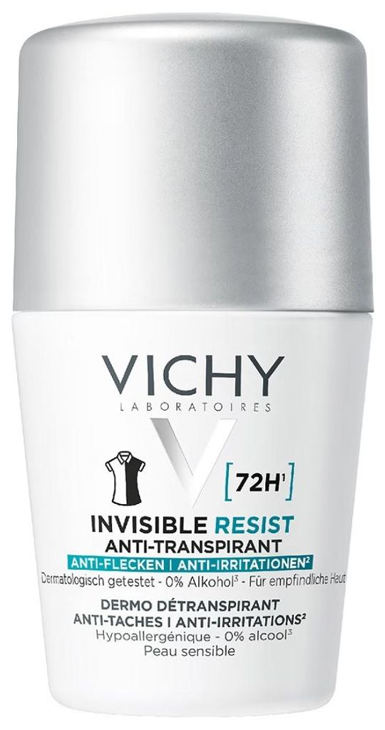 Vichy Invisible Resist Anti-Mark Roll-on Antitranspirant Produktbild 