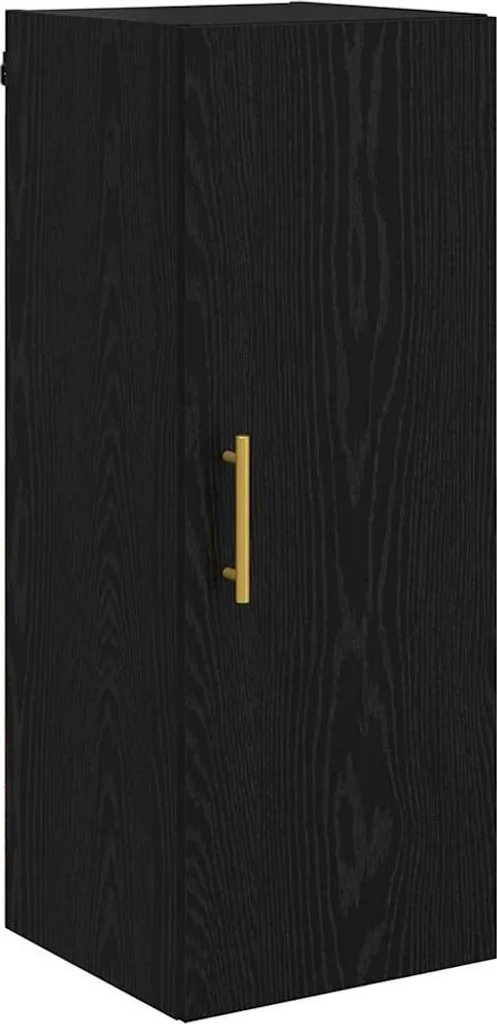Mobile Pensile 90cm SYFAX Rovere Nero - Design Minimal Legno