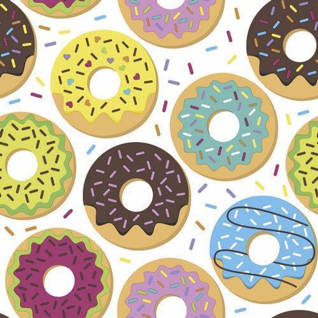RP 20 Servietten Colorful Donuts 33x33cm