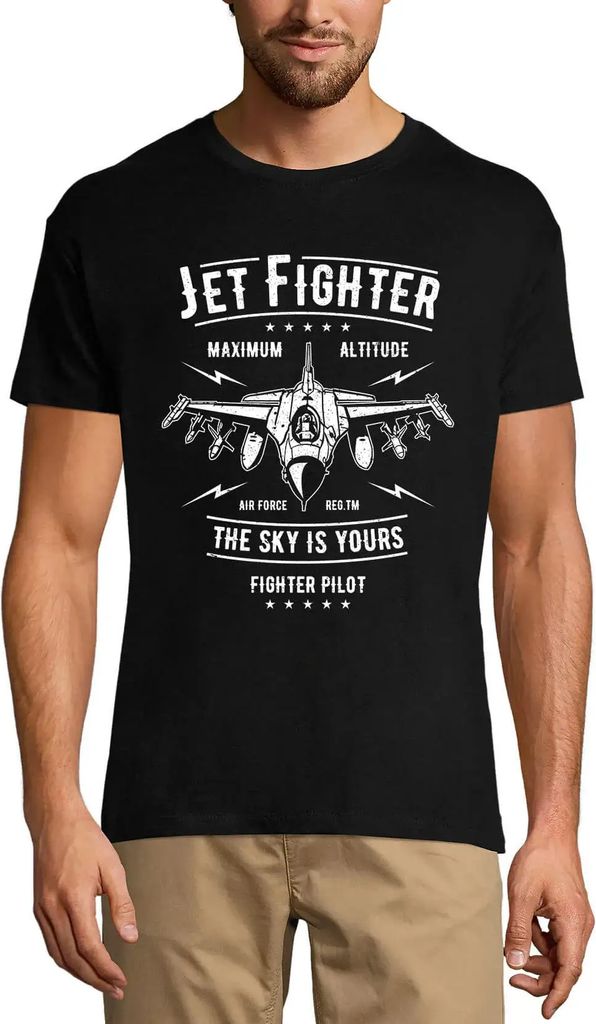 Herren Grafik T-Shirt Düsenjäger - der Himmel gehört dir - Kampfpilot – Jet Fighter - The Sky Is Yours - Fighter Pilot – Öko-Verantwortlich...