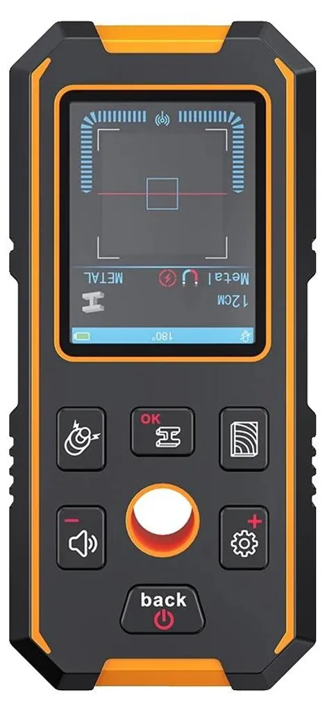 Détecteur de métaux ergonomique NF-513 avec écran LCD et haute sensibilité