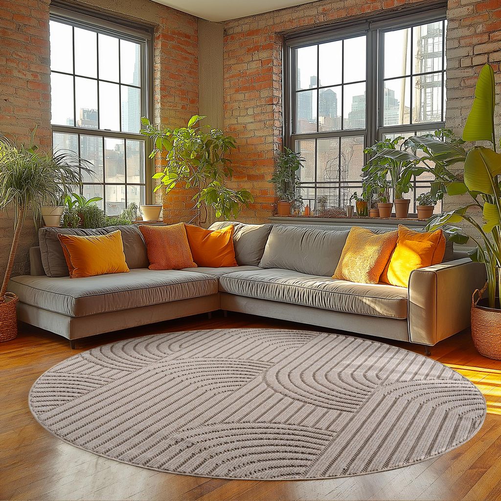 Homebyhome Tapis Salon Design Bohème Bouclé Boucles Style Image du produit 