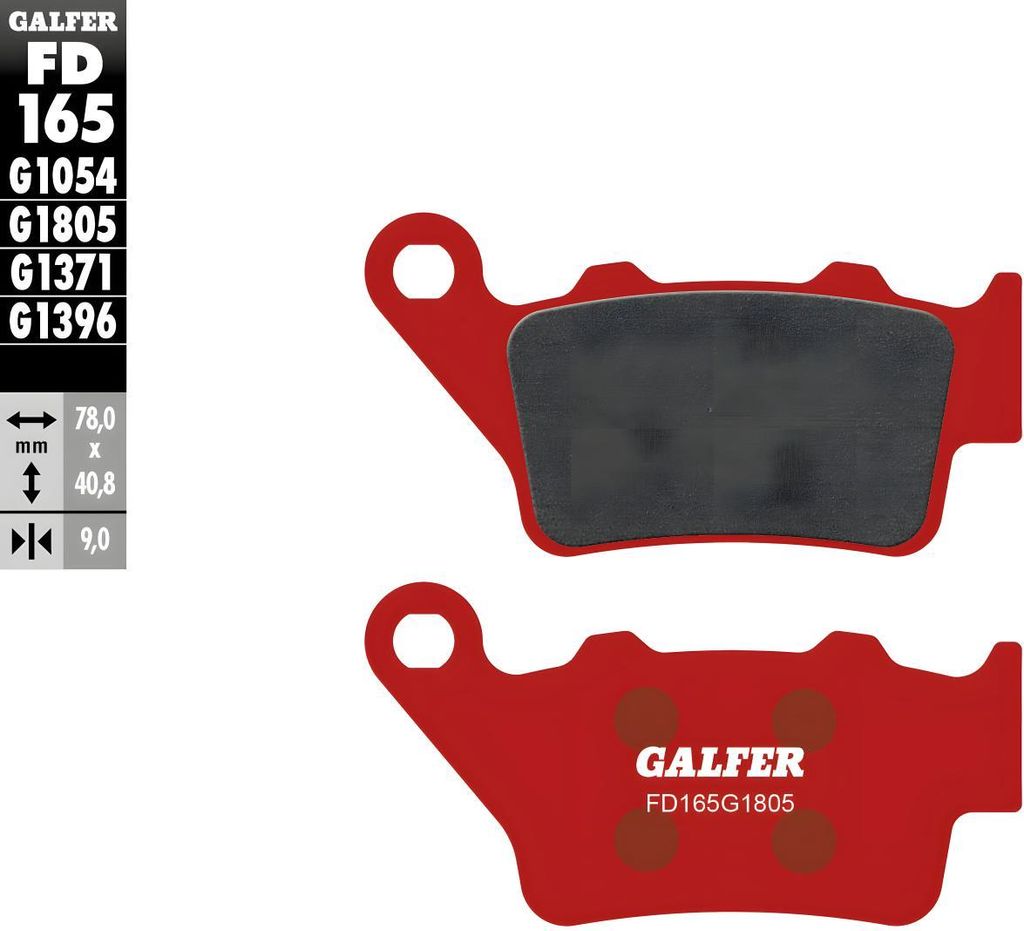 Bremsbeläge Galfer FD165G1805 Semi-Metall OFFROAD / TRIAL hinten