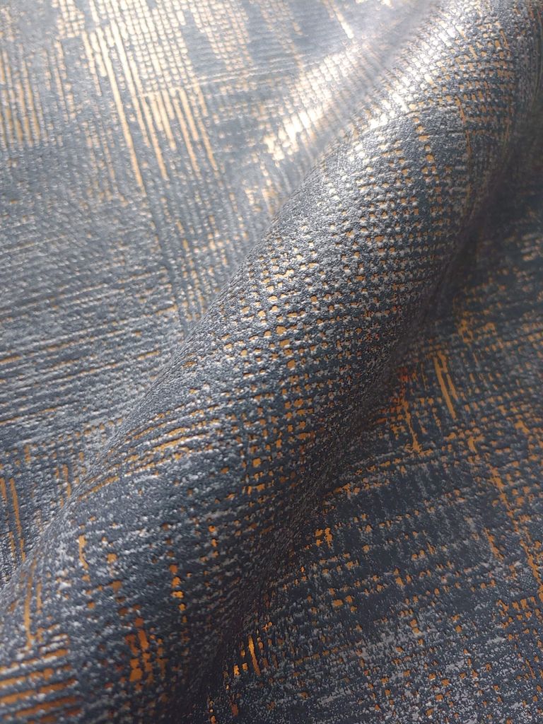 NEWROOM Tapete Schwarz Vliestapete Leicht Glänzend - Einfarbig Uni Gold Unifarbe Struktur Modern
