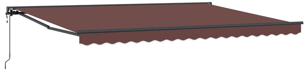 Elektrische ausziehbare Markise - CLORIS - Wettersensor - Braun 4x2 m - Markisen C1150