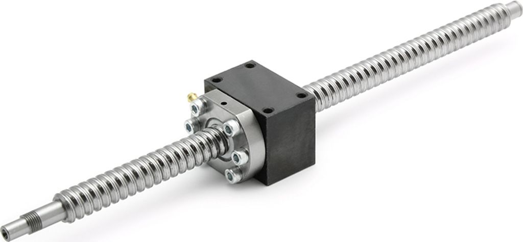 SET: Kugelumlaufspindel SFU1610-DM 1042mm mit Spindelmutterblock für Easy-Mechatronics System 1620A - L1000