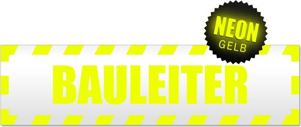 Bauleiter gestreift Magnetschild Schild magnetisch