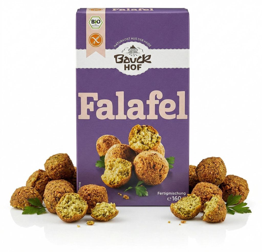Falafel mélange prêt à l'emploi - 100% végétal 160g Image du produit 